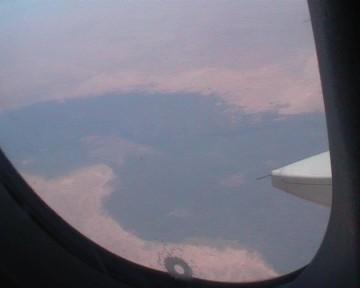Der Nil vom Flugzeug aus