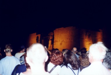 Ton- und Lichtshow im Karnak-Tempel