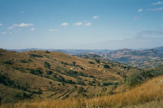 Die Landschaft in Swaziland
