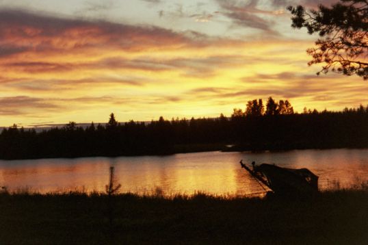 Sonnenuntergang um 1 Uhr Nachts